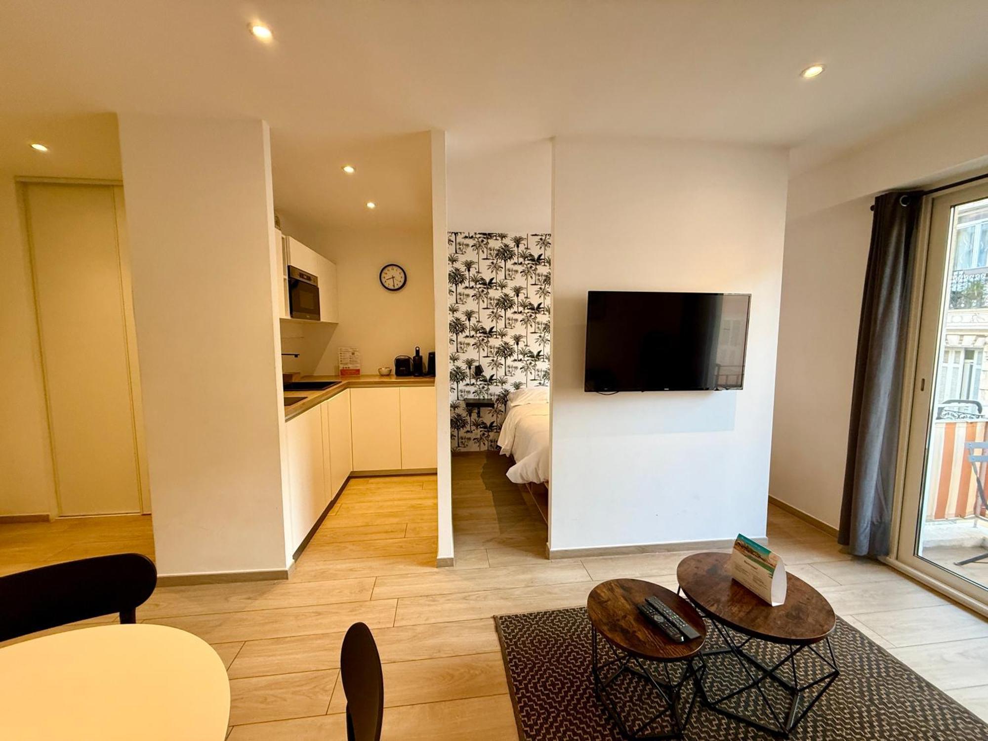 C001-Beau Studio Neuf Situe Au Centre Кан Екстериор снимка